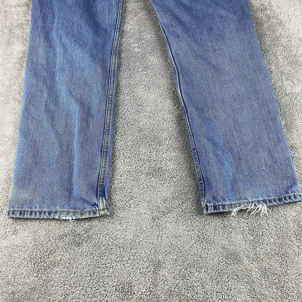 Levis 516 Classic Straight Jeans Mens 38x32 Blue Medium Wash High‎ Rise Vintage